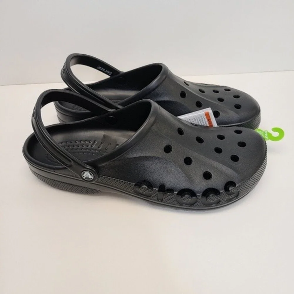 NWT Crocs Mens Black Baya Clog 13
